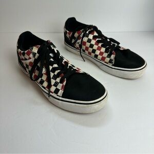 Vans Off The Wall Checkered Shoes Men’s Size 9 EU 42 Sneakers Red Black FLAW